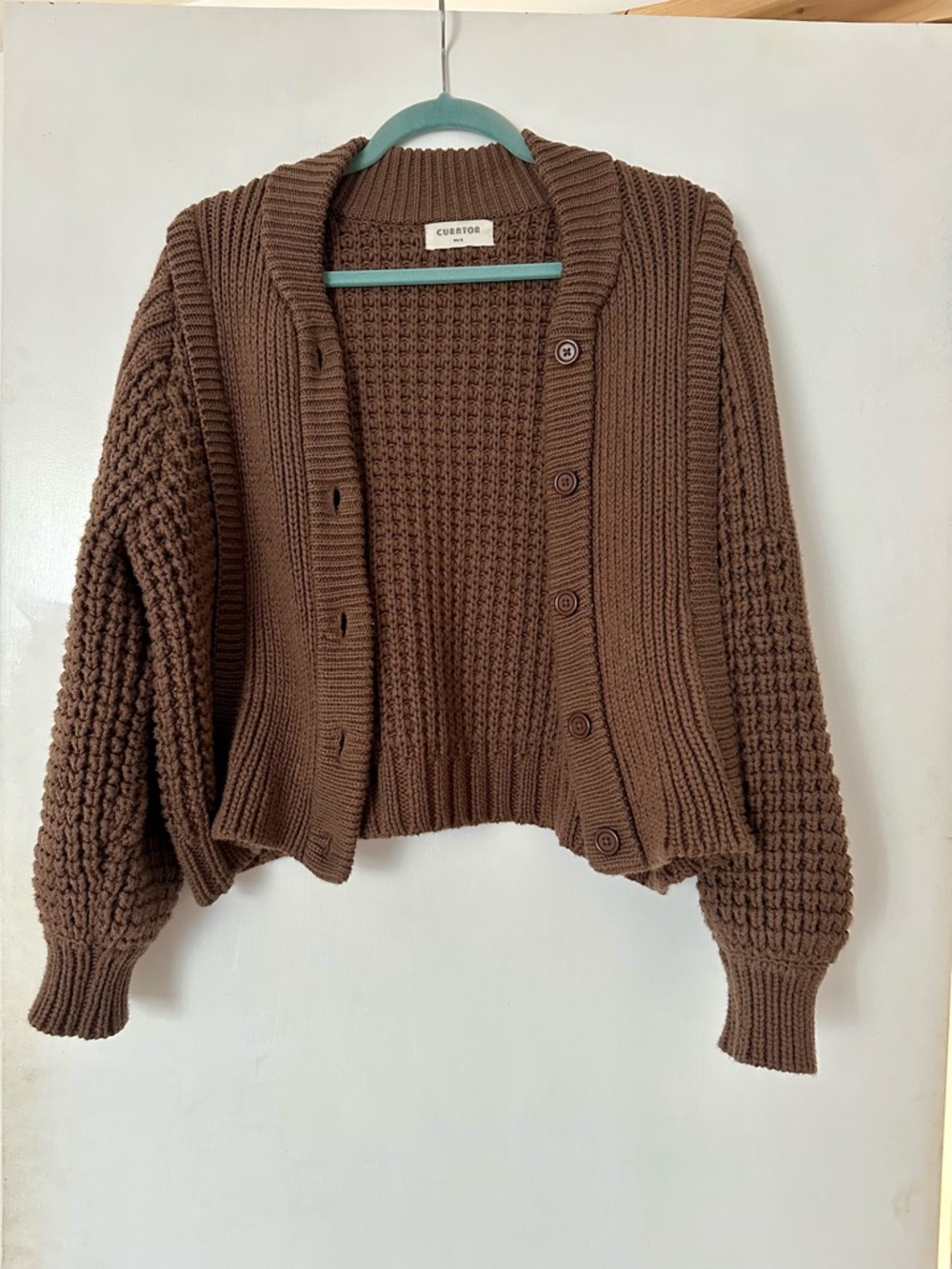 Curator Sara Knit Cardigan in Brown